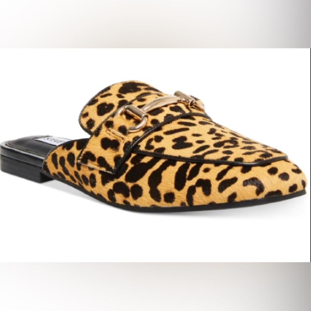 Steve Matten Leopard Print Loafers